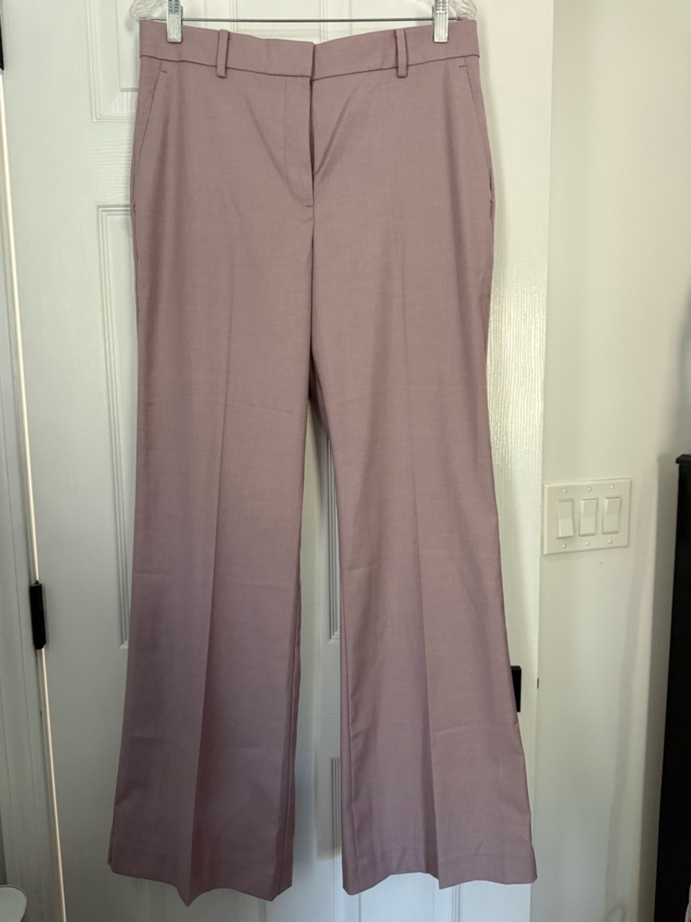 Ann Taylor Mauve Pink Flare Dress Pants